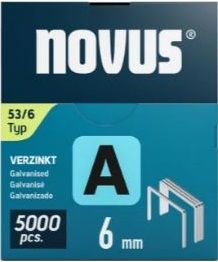 Novus 042-0761 Agrafe à fil fin A 53/6 mm Superhard (5000 pièces)