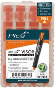 Pica PI991054 991/054VISOR Recharge permanente Fluo-orange