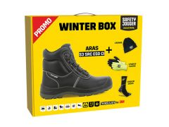 Safety Jogger PROMOARAS Boîte d'hiver ARAS Chaussures de sécurité, bonnet, gants et chaussettes