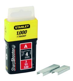 Stanley 1-TRA202T Agrafes 4mm Type A - 1000 pièces