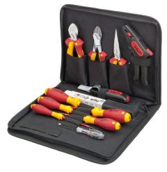 Wiha 36389 Kit d'outils d'électricien assorti 12 pièces dans une mallette ()