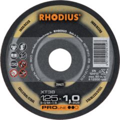 Rhodius 204619 Disque à tronçonner XT38 pour métal fin/Inox 115 x 1,0 x 22,23 mm