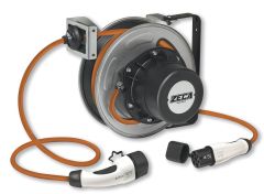 Zeca EV6321 Enrouleur de câble à ressort Câble de recharge EV 7+1 m Monophasé 32A