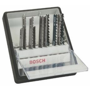 Bosch Blauw Accessoires 2607010540 10-delige Robust Line decoupeerzaagbladenset Wood expert - 1
