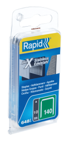 Rapid 40109575 No. 140 agrafes à fil plat acier inoxydable 10 mm  650 pièces