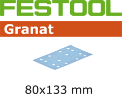 Festool Accessoires 497119 Schuurstroken Granat STF 80x133 P80 GR/50