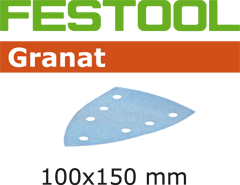 Festool Accessoires 497132 Schuurbladen Granat STF DELTA/7 P80 GR/10 - 1