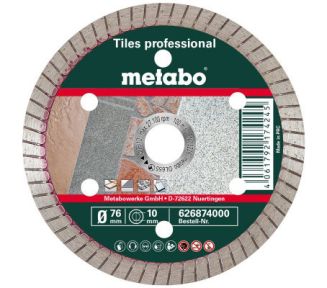 Metabo Accessoires 626874000 Disque de coupe diamanté professionnel, TP 76 x 10 mm