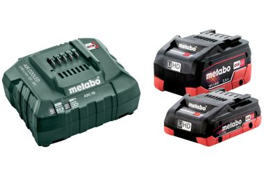 Metabo Accessoires 685160000 Pack batterie 1 x 18V LiHD 4.0Ah + 1 x 18V LiHD 5.5Ah + 1 x chargeur ASC 55