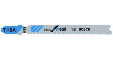 Bosch Bleu Accessoires 2608631013 T118A Lames de scie sauteuse à queue en T par 5 métal