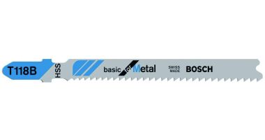 Bosch Bleu Accessoires 2608631014 T118B Lames de scie sauteuse à queue en T par 5 métal