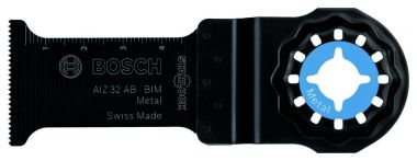 Bosch Bleu Accessoires 2608661688 AIZ 32 AB Lame de scie bi-métal Métal SL 32 mm 1 pièce
