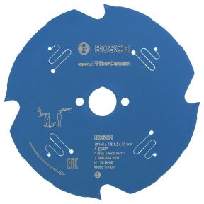 Bosch Bleu Accessoires 2608644120 Lame de scie circulaire en carbure Fibre ciment Expert 140 x 20 x 4T