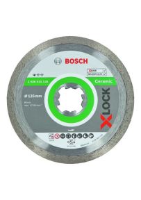 Bosch Bleu Accessoires 2608615138 X-LOCK Disque de coupe diamanté Standard pour céramique 125 x 22,23 x 1,6 x 7 mm