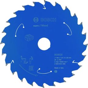 Bosch Bleu Accessoires 2608644499 Lame de scie circulaire en carbure Expert en bois pour scies sans fil 140 x 20 x T24