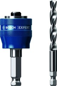 Bosch Bleu Accessoires 2608900527 Adaptateur Expert Power Change Plus pour scies cloches 11 mm, mèche HSS-G 7.15 x 105 mm, 2 pièces