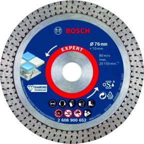 Bosch Bleu Accessoires 2608900652 Expert HardCeramic 76 mm disque à découper diamanté 76 x 1,5 x 10 mm