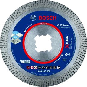 Bosch Bleu Accessoires 2608900658 Disque de coupe diamanté Expert HardCeramic X-LOCK 125 x 22,23 x 1,4 x 10 mm