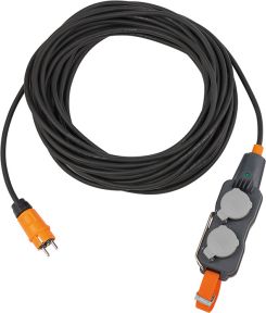 Brennenstuhl ProfessionalLINE 9161250160 Powerblock avec câble d'extension IP54 4x 25 m noir H07RN-F 3G1,5