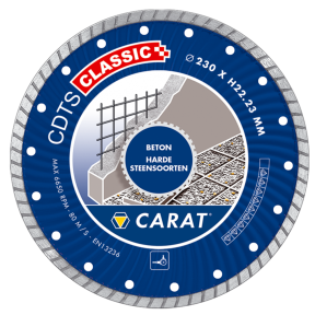 Carat CDTSC12530 Lame de scie diamantée CDTS CLASSIC 125x22.2MM