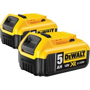 DeWalt Accessoires DCB184DUO DCB184 Duopack - 2 x batterie 18 Volt 5.0Ah Li-Ion