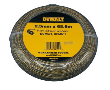 DeWalt Accessoires DT20652-QZ fil de rechange pour coupe-herbe 2.5 mm x 68.6 mtr DCM571/DCM581