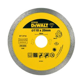 DeWalt Accessoires DT3714-QZ DT3714 Roue diamantée 110x20 Professional Economy 1.