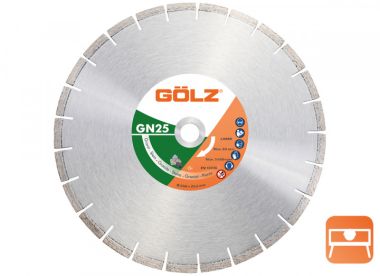 Gölz GN25350 GN25 Lame de scie diamantée Granite Hardstone 350 x 25.4/30 mm
