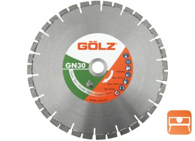 Gölz GN30350 GN30 Lame de scie diamantée Silent Granite Hardstone 350 x 25.4 mm