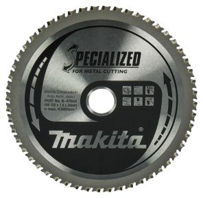Makita Accessoires B-47042 B-47167 Lame de scie 150x20x52 pour tôles fines à partir de 1mm
