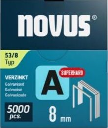 Novus 042-0762 Agrafe à fil fin A 53/8 mm Superhard (5000 pièces)
