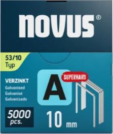 Novus 042-0763 Agrafe à fil fin A 53/10 mm Superhard (5000 pièces)