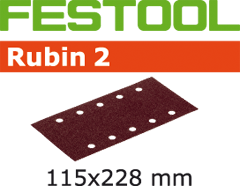 Festool Accessoires 499033 Schuurstroken Rubin 2 STF 115x228/10 P100 RU/50 - 1