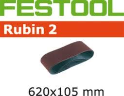 Festool Accessoires 499153 Schuurband Korrel 120 Rubin 2 10 stuks BS105/620x105-P120 RU/10 - 1