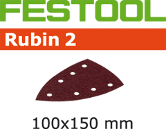Festool Accessoires 499136 Schuurbladen Rubin 2 STF Delta/100x150/7 P100 RU/50 - 1