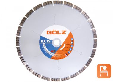 Gölz RX1S351 RX1 Lame de scie diamantée Universelle 350 x 25,4 mm