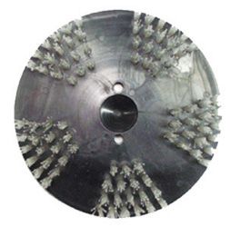 Rokamat brosse métallique en acier inoxydable grossière 200 mm - 1
