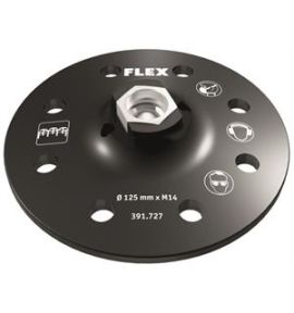 Flex-tools Accessoires 391727 Tampon de ramassage velcro 125 mm + trous pour la poussière