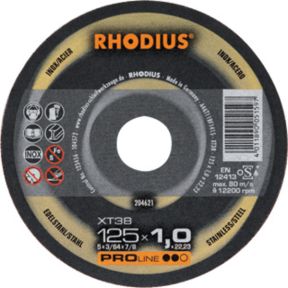 Rhodius 205702 Disque à tronçonner XT38 pour métal fin/Inox 230 x 1,9 x 22,23 mm
