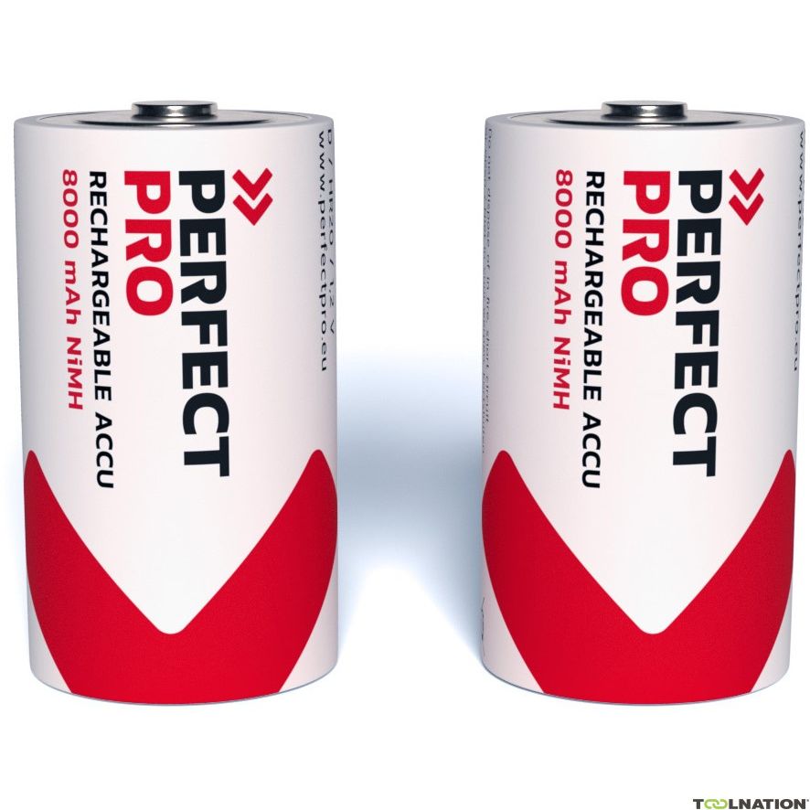 PerfectPro Piles rechargeables D-Cell 7000mAh 2 pièces