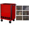 Bahco 1472K8RED-FULL6 Chariot à outils rouge 205 pièces - 9