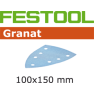 Festool Accessoires 497141 Schuurbladen Granat STF DELTA/7 P220 GR/100 - 1