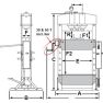 Rodcraft 8951000171 ' Wp100P Presse d''atelier 100 tonnes' - 6