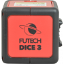 Futech 008.03-TNLEVEL10 Dice 3 line laser + gratuit Toolnation niveau à bulle 10 cm - 8