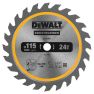 DeWalt Accessoires DT20420-QZ Lame de scie circulaire 115 x 9,5 x 24T - 1