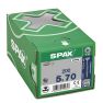 SPAX 0191010500705 Vis universelle 5 x 70 mm, filetage partiel, tête fraisée, T-STAR plus T20 - 200 pièces - 3