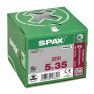 SPAX 0201010500353 Vis universelle 5 x 35 mm, filetage plein, tête sphérique, T-STAR plus T20 - 200 pièces - 3