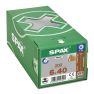 SPAX 0251010600405 HI.FORCE, 6 x 40 mm, 200 pièces, Full thread, Tête de disque, T-STAR plus T30, 4CUT, WIROX - 3