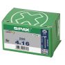 SPAX 1081010400163 Vis universelle 4 x 16 mm, filetage or, tête fraisée, Phillips Z2 - 200 pièces - 2