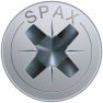 SPAX 1081010400123 Vis universelle 4 x 12 mm Filetage plein, tête fraisée, Phillips Z2 - 200 pièces - 5